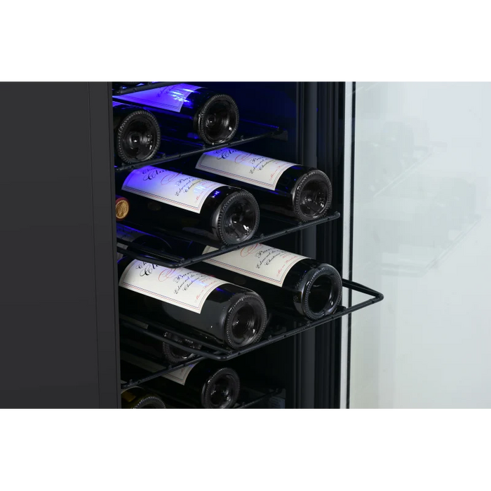 15 Inch Wine Cooler with Reversible Door and LED Lighting
